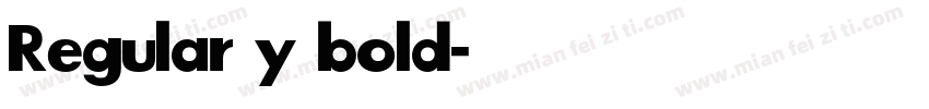 Regular y bold字体转换